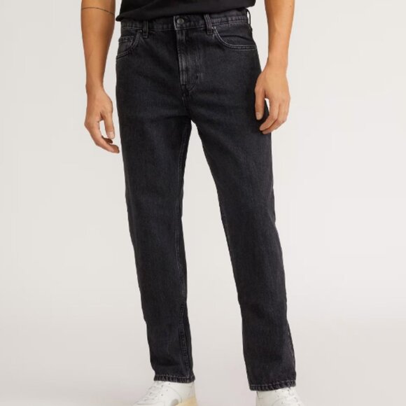 Everlane Men's Authentic Straight Jean in Washed Black Denim - Picture 1 of 13